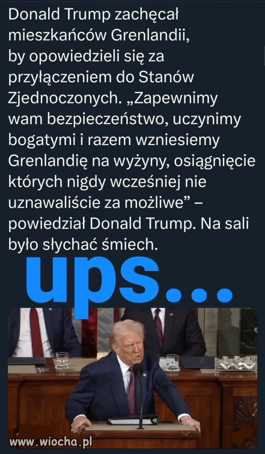 Dyktator Trump otwartym tekstem wypowiada swoje plany. 