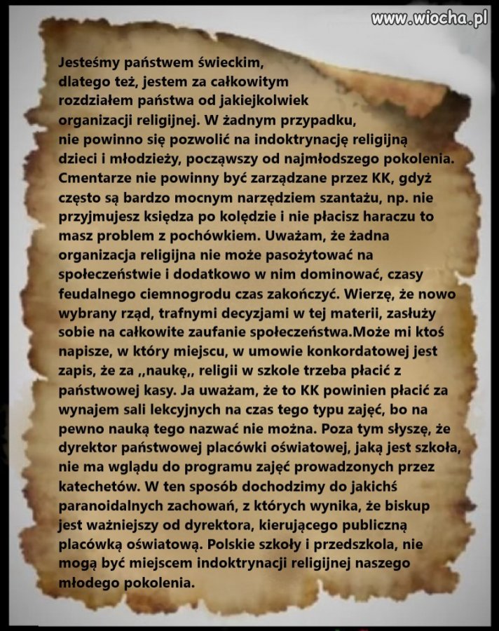 Zerwać konkordat, opodatkować kler!