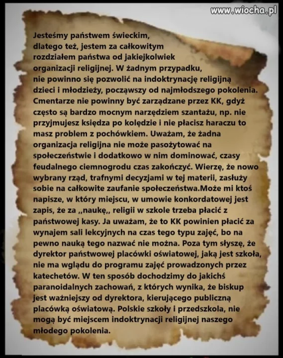 Zerwać konkordat, opodatkować kler!