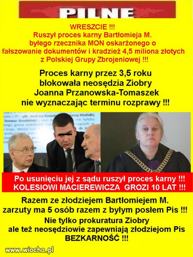 "Oskar" Macierewicza, Kaczyńskiego i Rydzyka przed sądem!