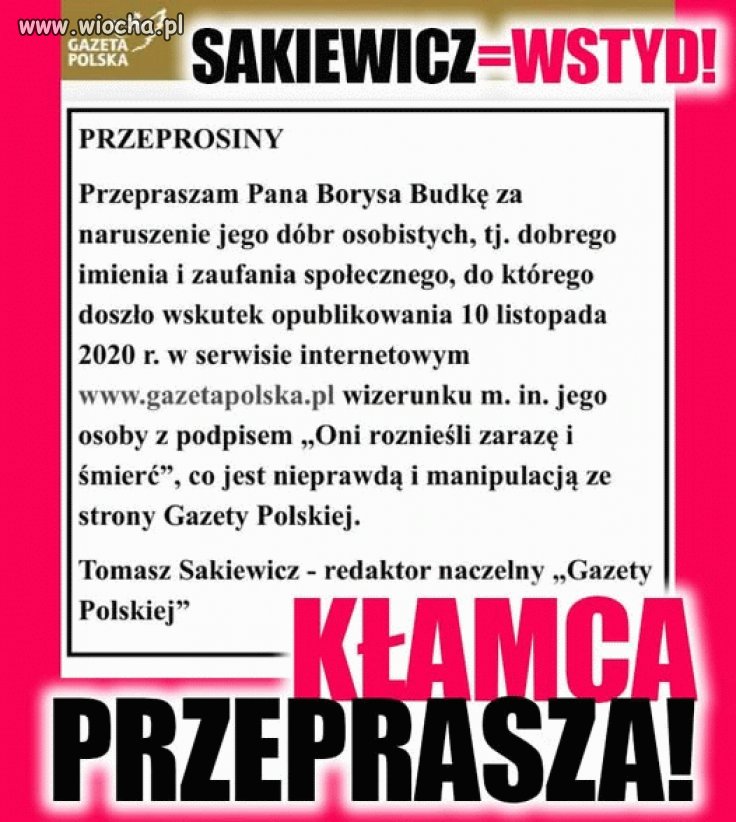 Spaślak znowu musiał przeprosić