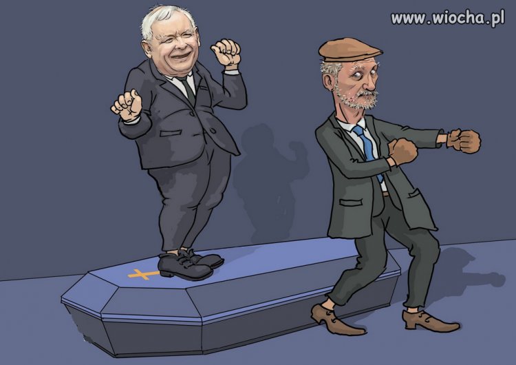 Taniec na trumnach...Chłopaki w swoim żywiole