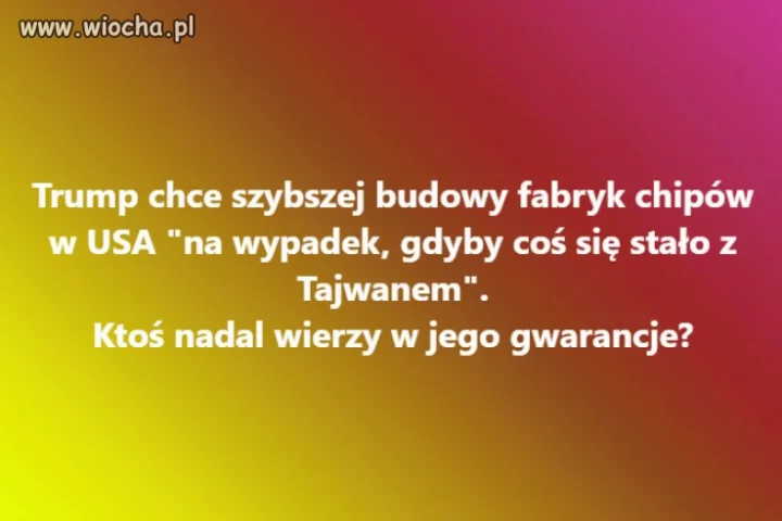 Jego gwarancje są warte tyle co słowa Pinokia