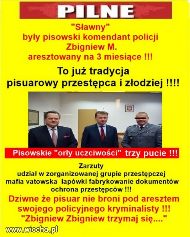 ZOMO Kaczyńskiego! Ale był wiernym psem Błaszczaka