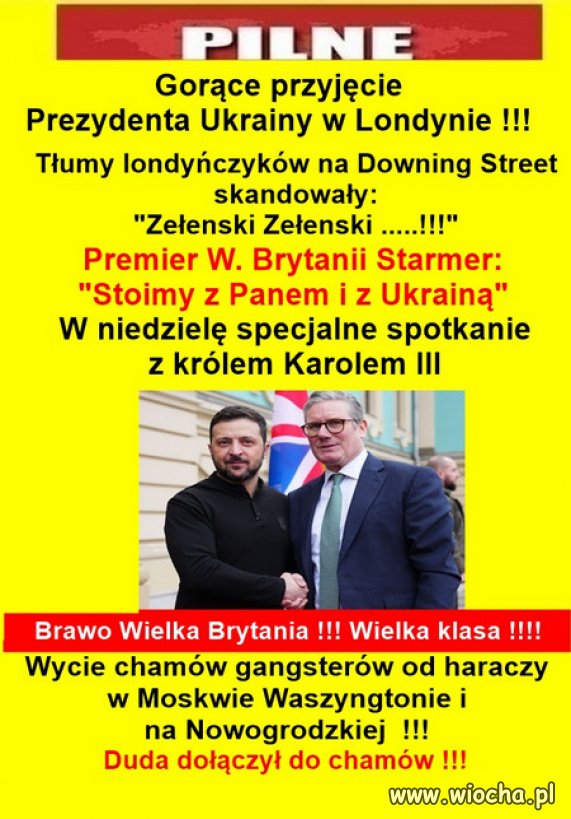 Europa przyjmuje Zełeńskiego jak bohatera!