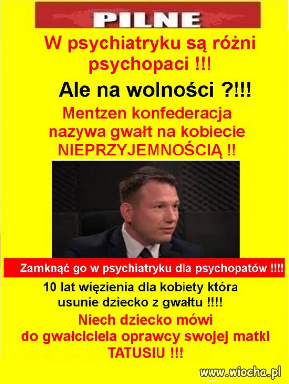 Co dzien cos glupszego...Kto na tego przyglupa glosuje? 