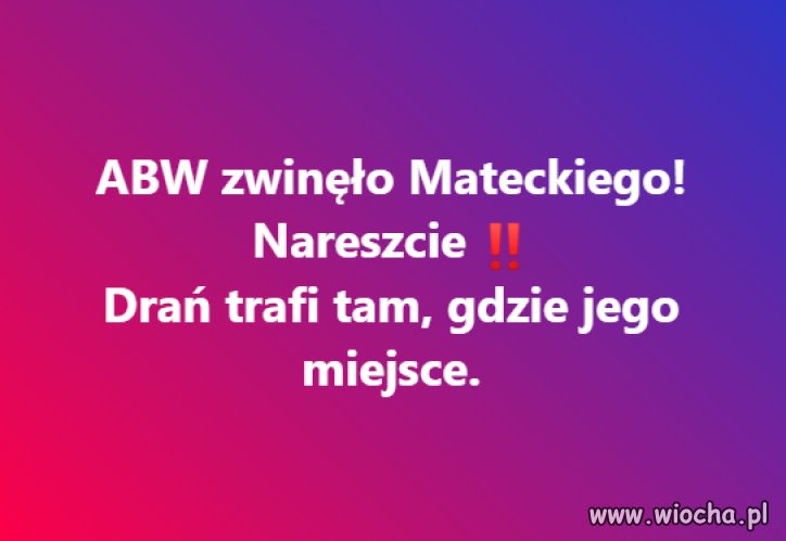 Taka dobra wiadomość z samego rana ...