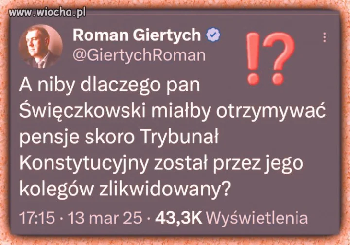 Roman jak zawsze celnie