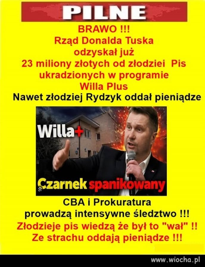 Skoro rydzyk oddał kasę, to sprawa jest poważna 