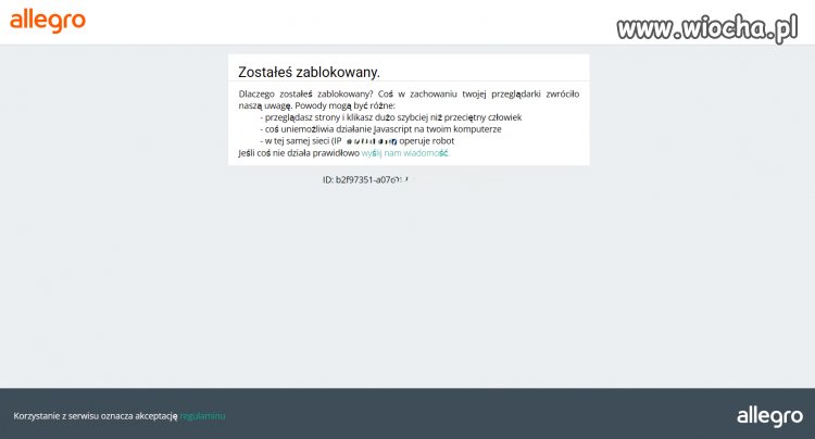 Allegro. Żądali skanu dowodu z obu stron.