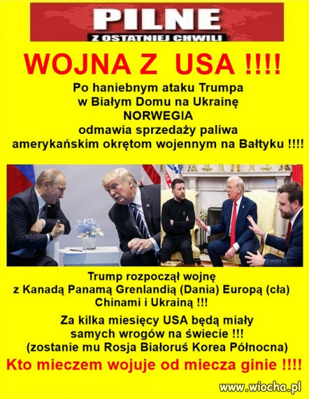 Sami Amerykanie go wypieprzą na zbity pysk!