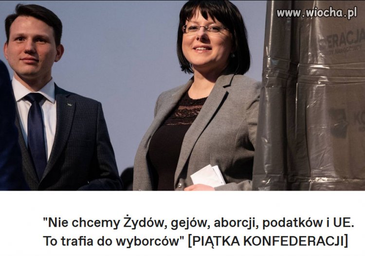 To wykład Sławomira Mentzena, "jedynki" Konfederacji