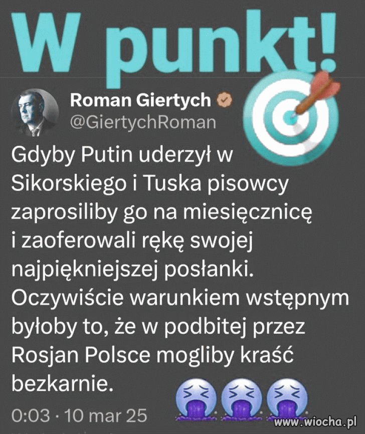 Roman jak zawsze celnie