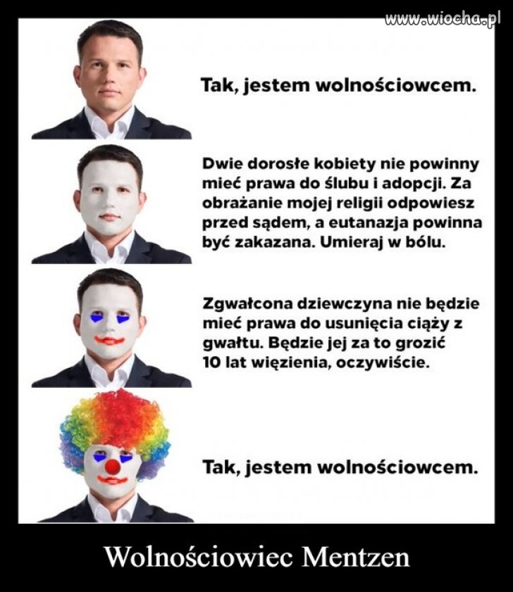 Taki z niego wolnościowiec ...