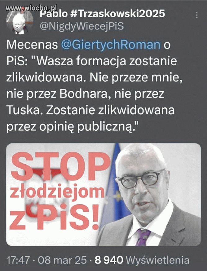 Roman jak zawsze celnie