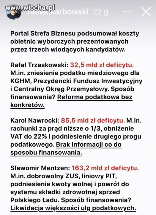 Obiecanki polityczne.