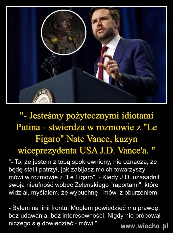 Brawa dla tego Pana. To wielki człowiek ! Nate walczył po właściwej stronie !