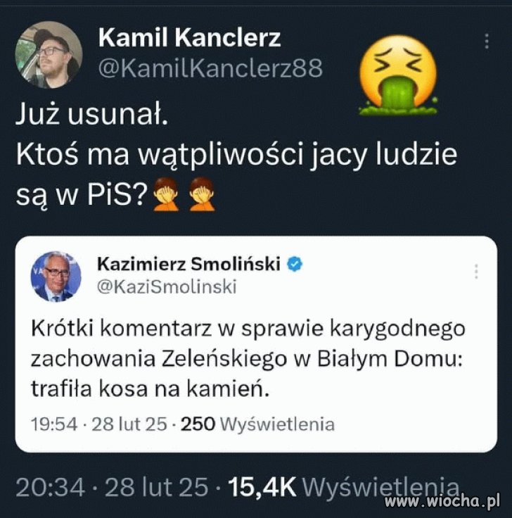 Pisowcy murem za pomarańczowym 