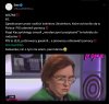 Wstrętna baba, która  na przedstawiane fakty, 
