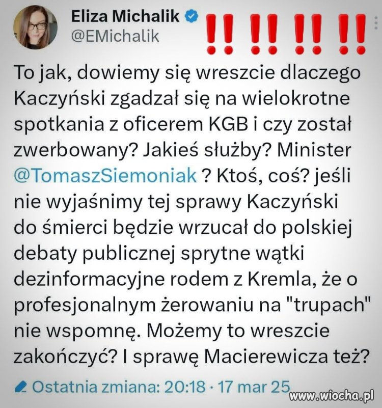 Coraz więcej niewiadomych wokół Kaczyńskiego !