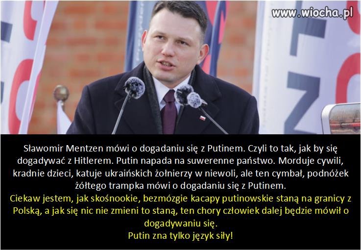 Tylko konfedeRusja może dogadać się z Putinem.