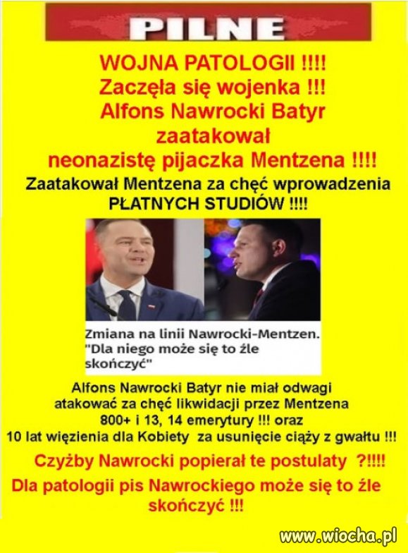 Wojna w burdelu PiSu i Konfederosji...