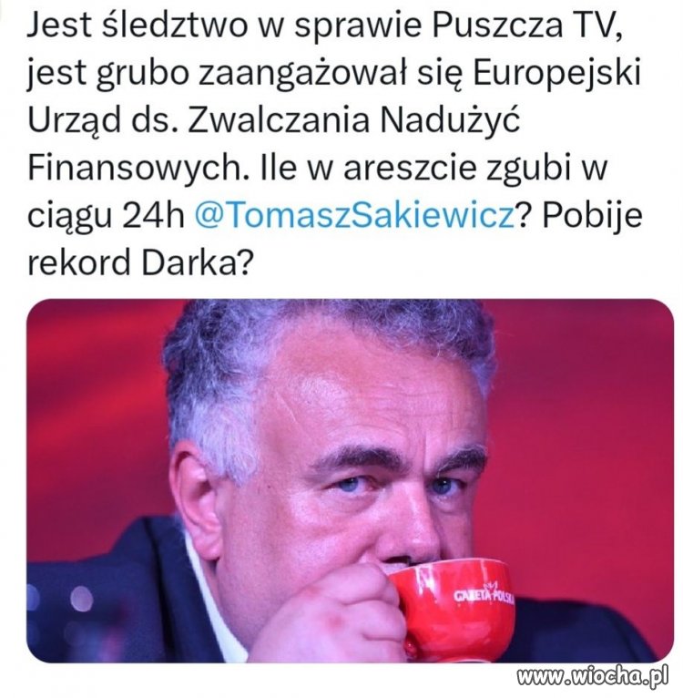 Kolejny chętny na kurację Mateckiego - 10kg/dzień 