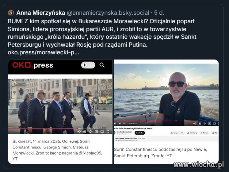 Jawna kolaboracja z ruskim mirem pół polityków. 