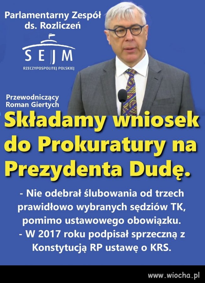 Jedziemy z tym pisowskimi "czymś", Romek !