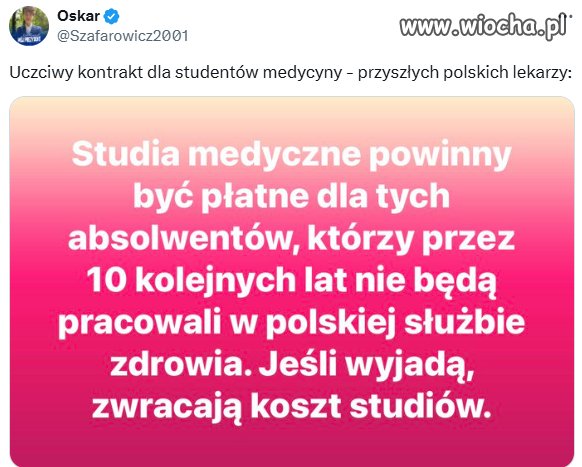 A czy oskarek jest gotów zapłacić