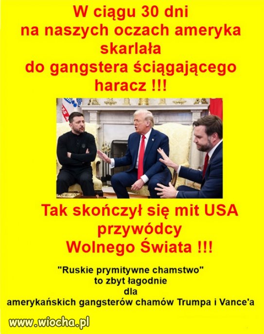 Tak sku.wić kraj w dwa tygodnie,  jaką swołoczą trzeba być