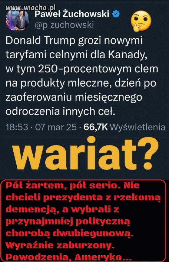 Wariat, który rządzi mocarstwem