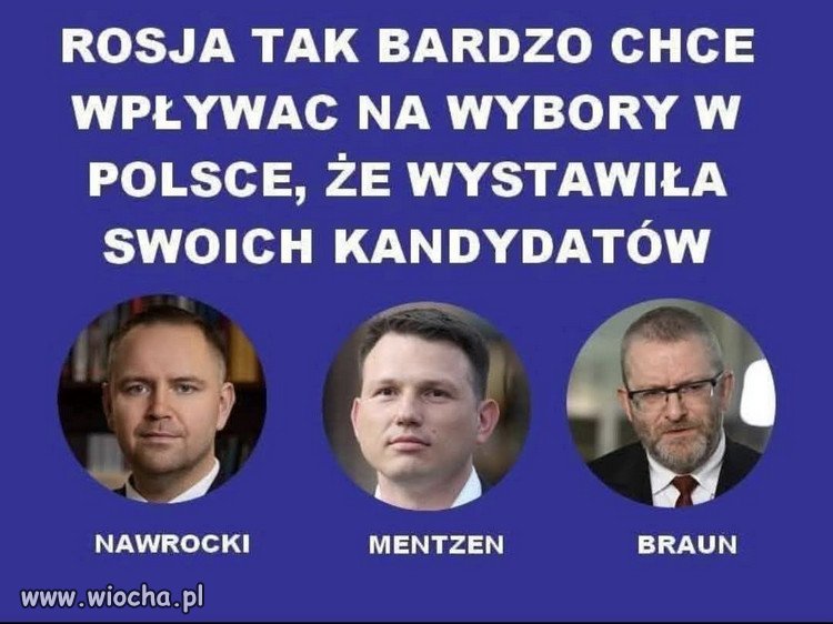 Zaden z nich nie krytykuje Rosji, tylko Europe, jak Putin!