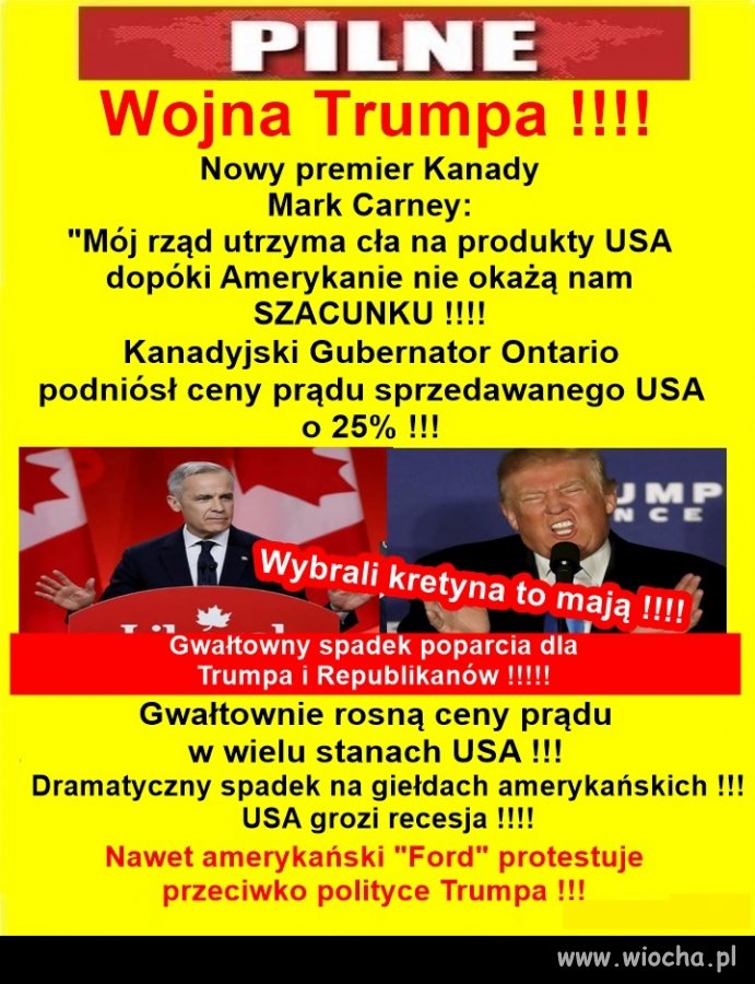 Tak sobie wybrali, to tak mają !