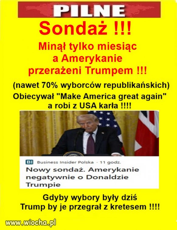 Jeszcze Amerykanie zapłaczą za Kamalą ...