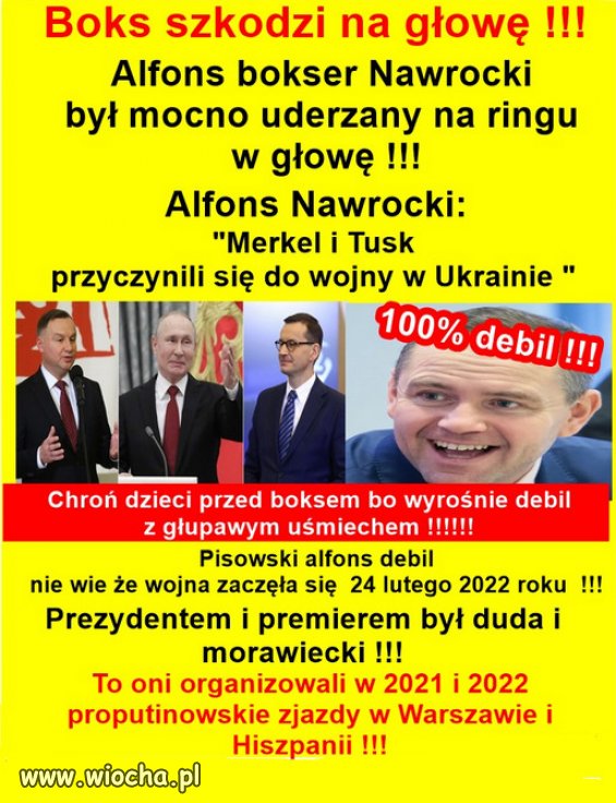 Teraz Nawrocki marzy o nokaucie przez Klitschko...