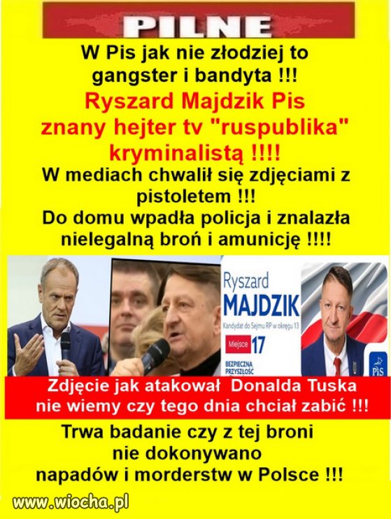 Co drugi pisior to złodziej, oszust i degenerat...