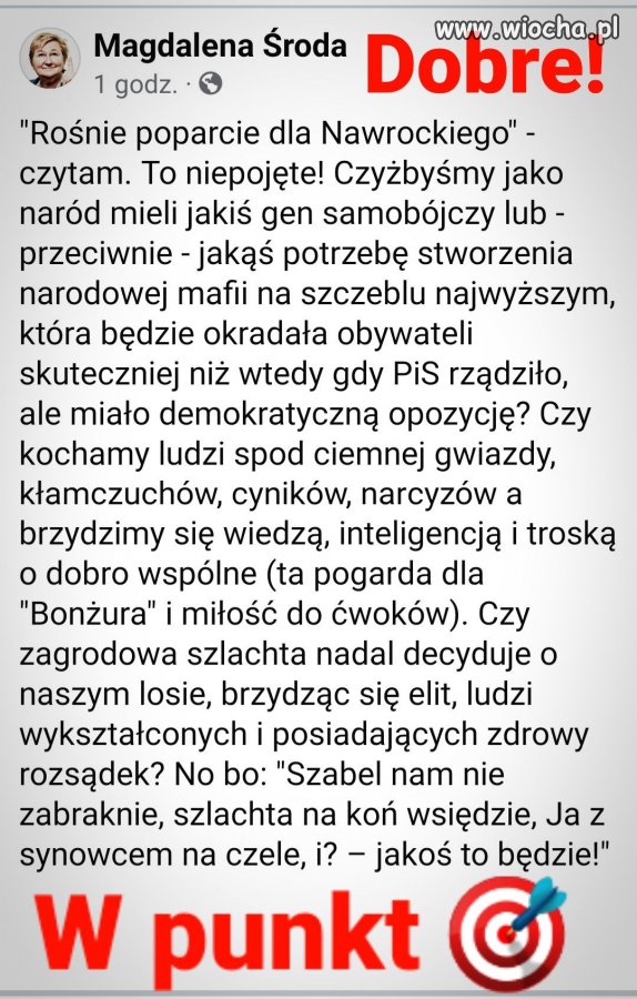Ostrzegam, wszyscy, którzy chcą głosować na.. 