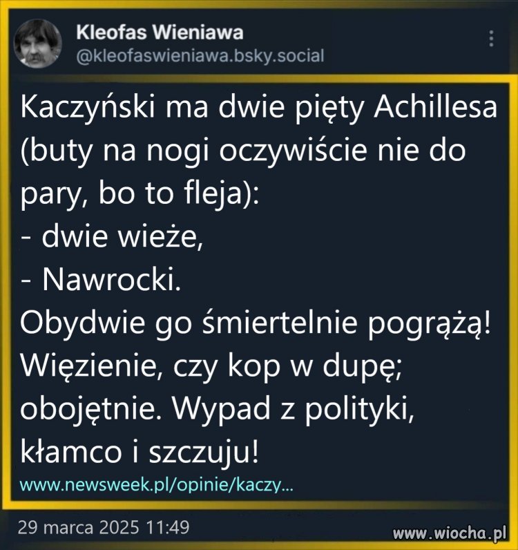 Tak zagrożony prezes PiS nie czuł się od lat