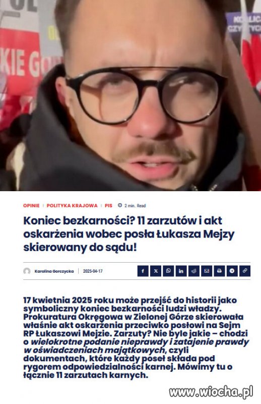Kolejny "krysztal" Kaczynskiego, ucieknie na Wegry