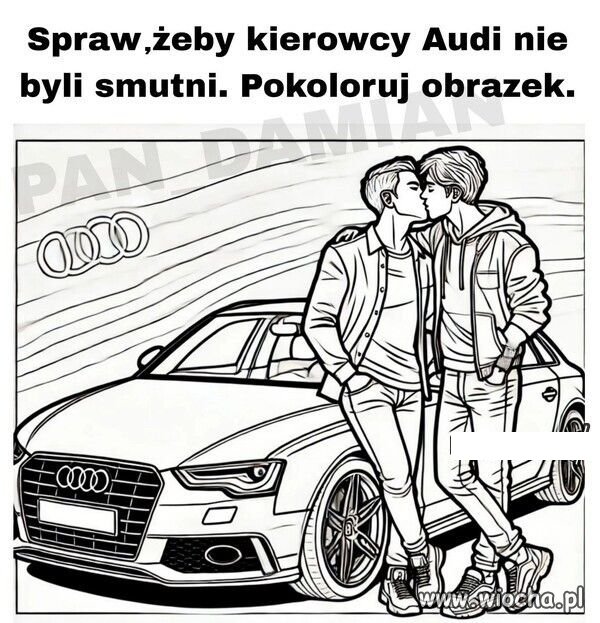 Kolorowanka dla fanów marki.