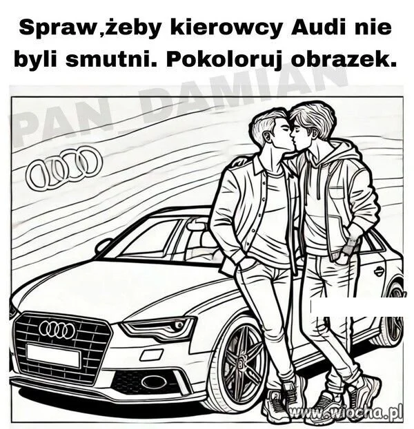 Kolorowanka dla fanów marki.