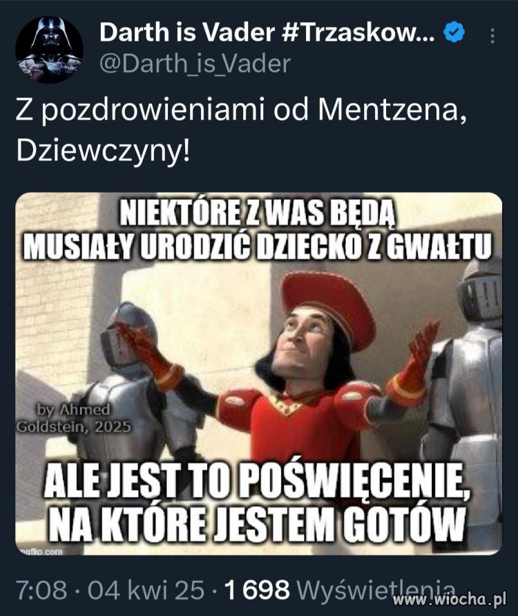 Hej dziewczyny! Mentzen was pozdrawia !