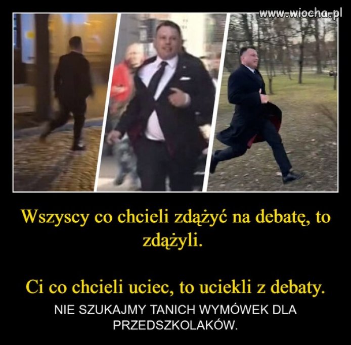 Dokładnie tak! Jakby chciał, to by zdążył! Tchórz! Czego oczekiwać od kolesia,