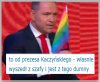 Wyjaśniło się skąd Nawrocki miał flagę, którą przyniósł na debatę 