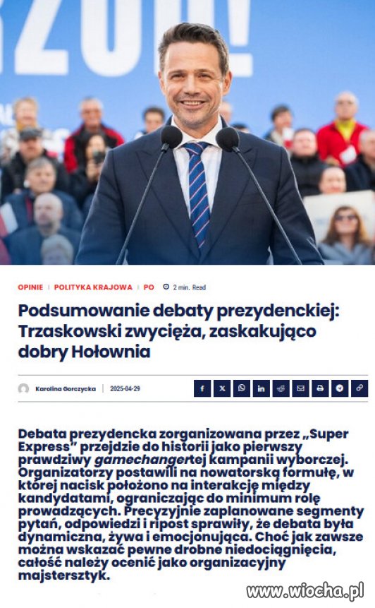 Trzaskowski The Best, pokazuje charakter!