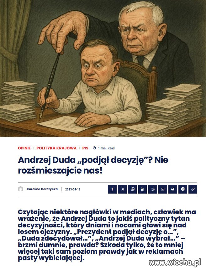 Nawrocki to kolejny kandydat na pacynkę Kaczyńskiego!