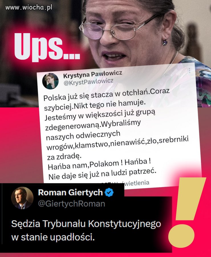 Krycha już by mogła paść na twarz i nie mącić !