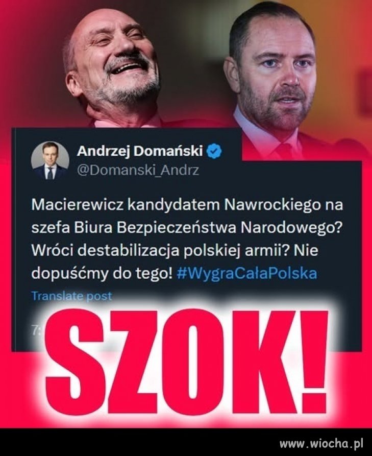 Komitywa z Macierewiczem pogrąży go całkowicie !