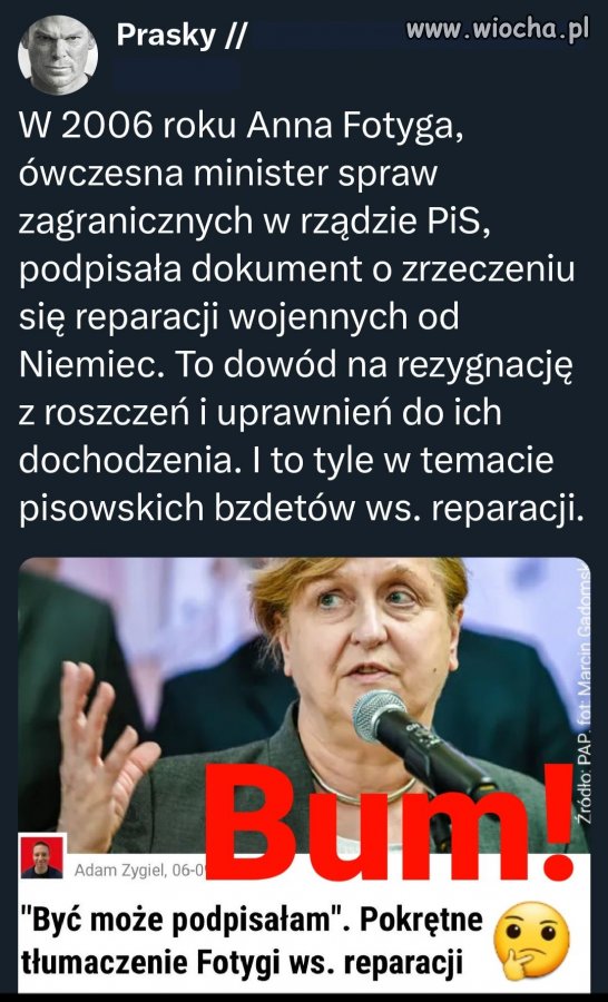 Niech Nawrocki najpierw wytłumaczy swoją koleżankę